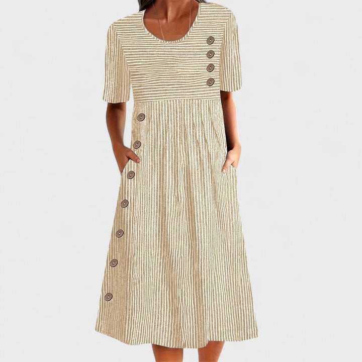 Radka - Pruhované Letní Šaty