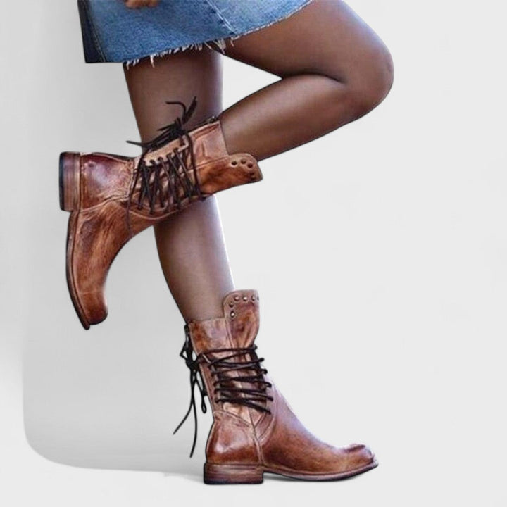 Loreva - Šněrovací kotníkové boty