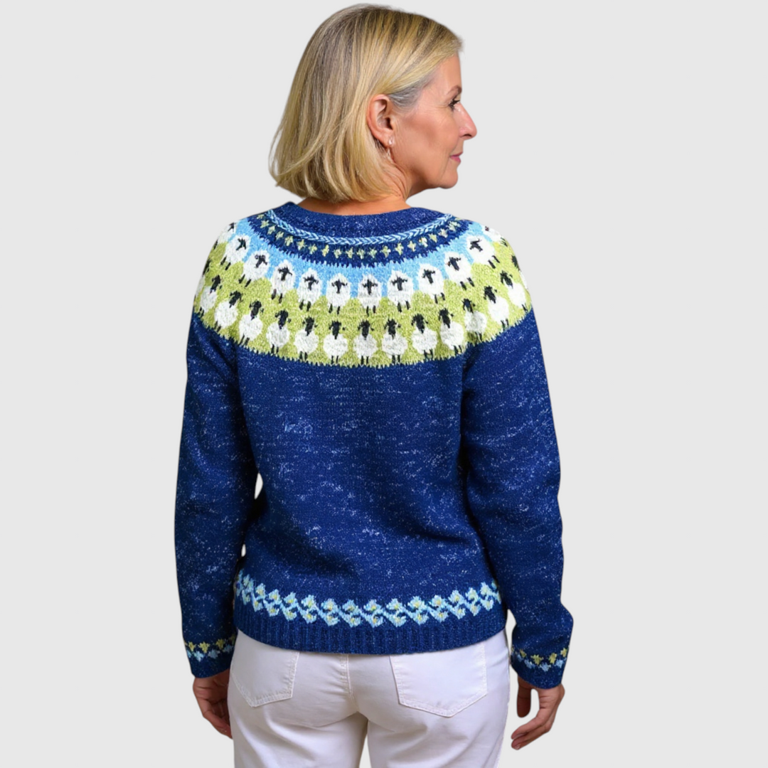 Sophie - Vintage islandský vlněný cardigan