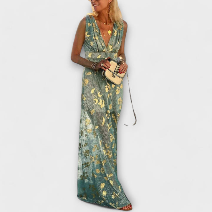 Plyšové šaty s V-výstřihem a detaily z flitrů