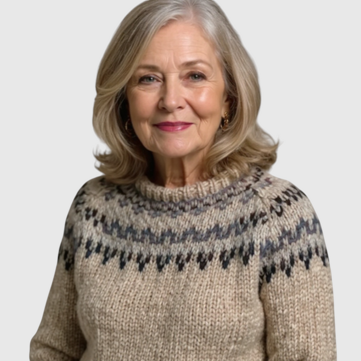 Ashley - Vintage islandský vlněný svetr