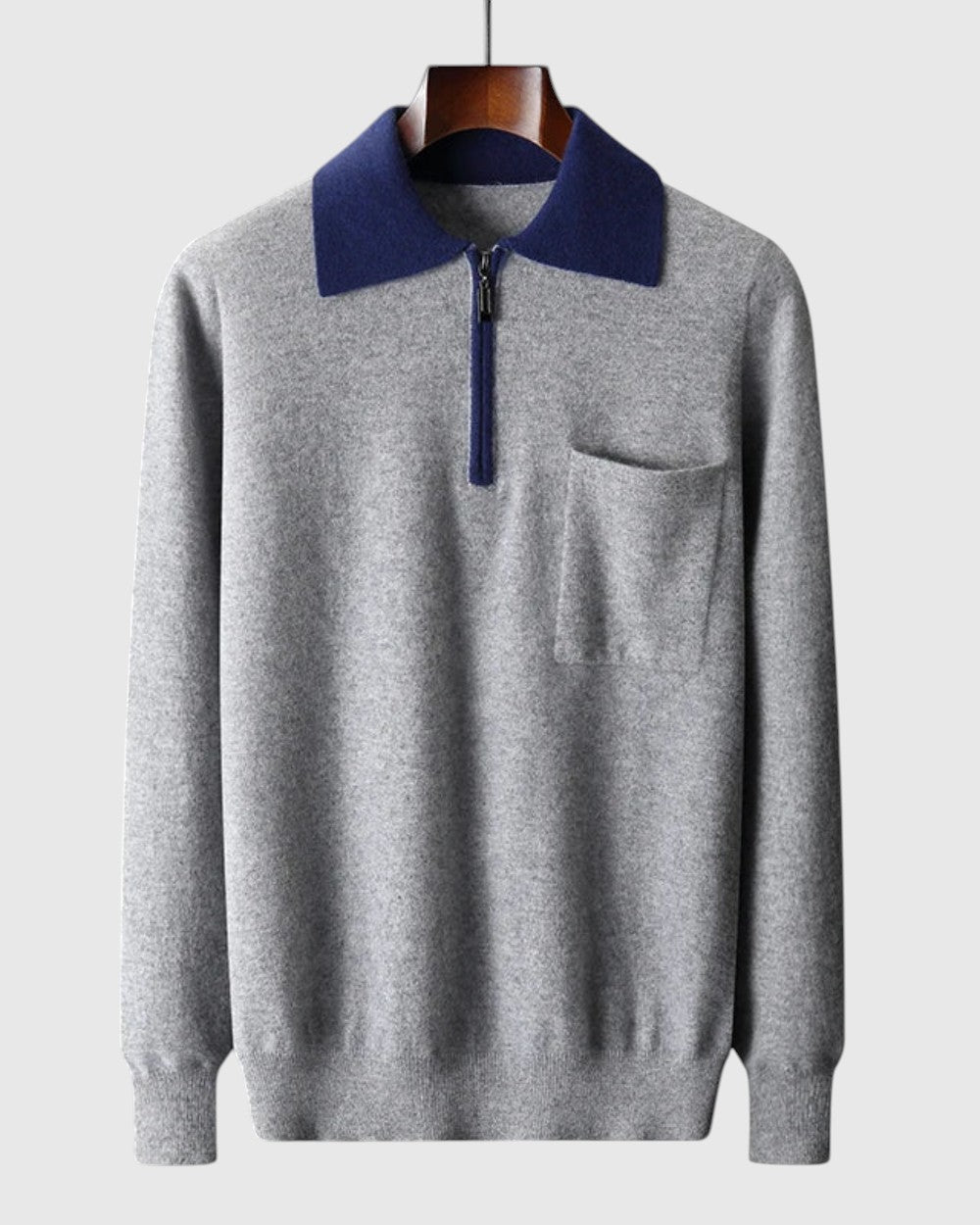 Libuše- Polo Castelle s zipem z kašmíru