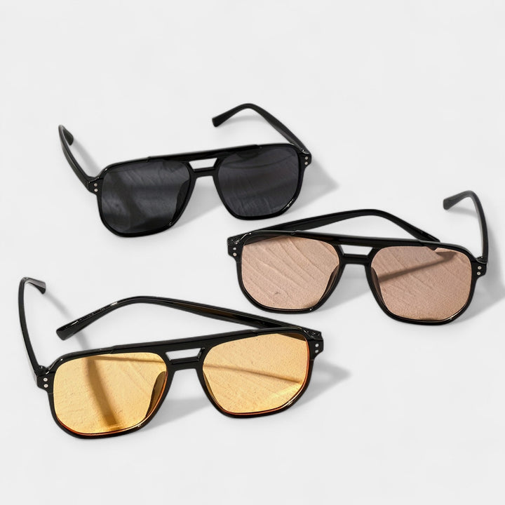 Čtvercové brýle s nýty