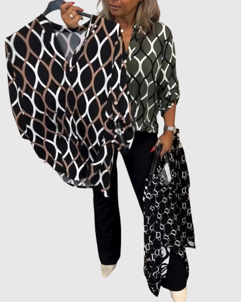 Noor – Halenka s grafickým potiskem