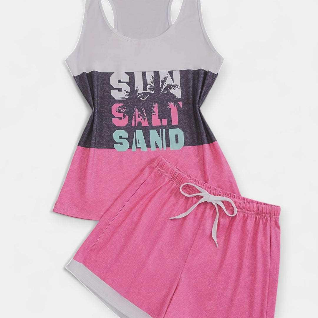 Letní sada s palmami