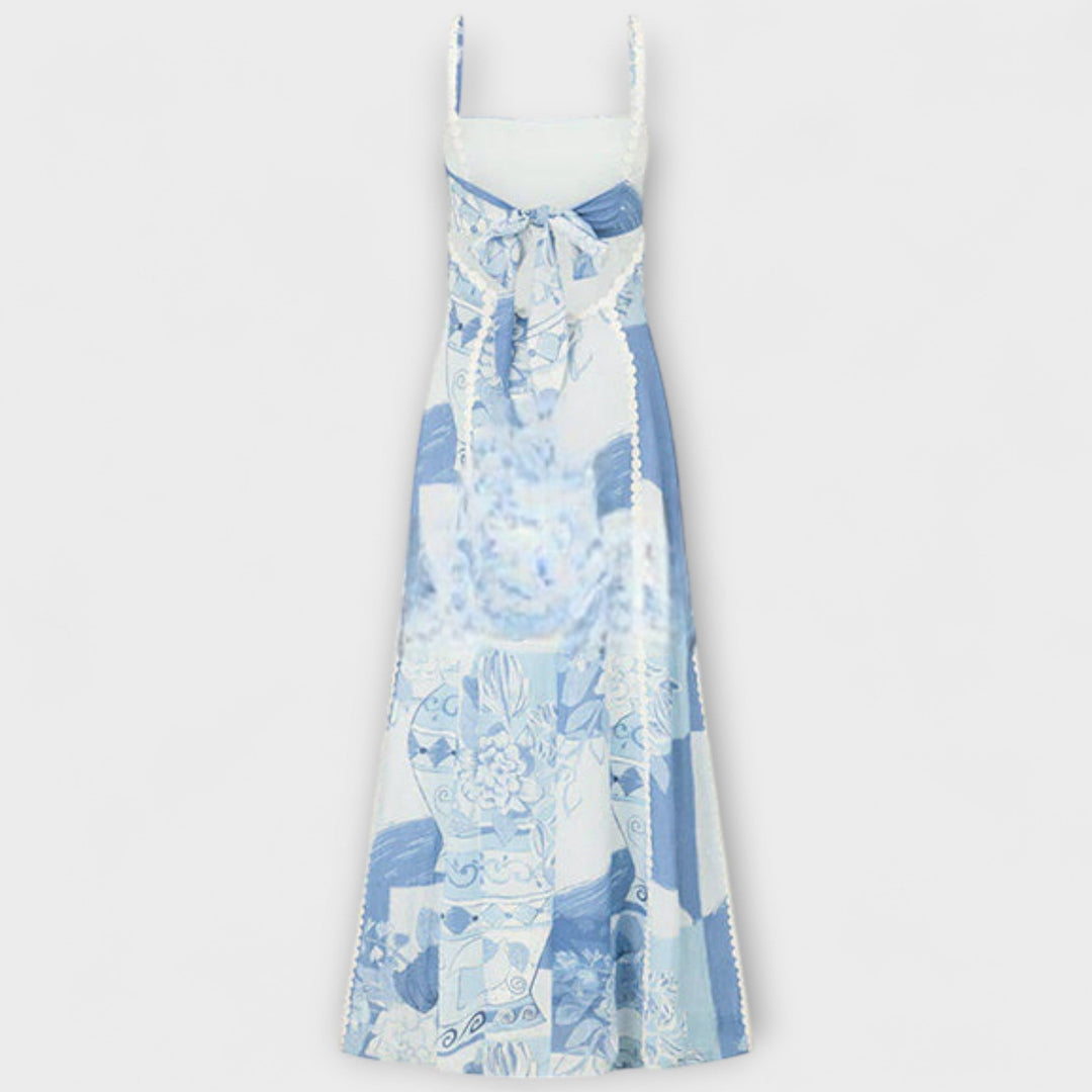 Terazza Ric Rac - Slip Flared Lněné Maxikabát