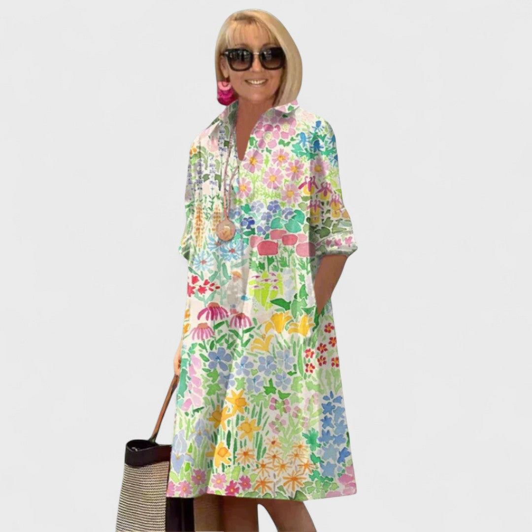 Augusta - Prémiové Květinové Šaty