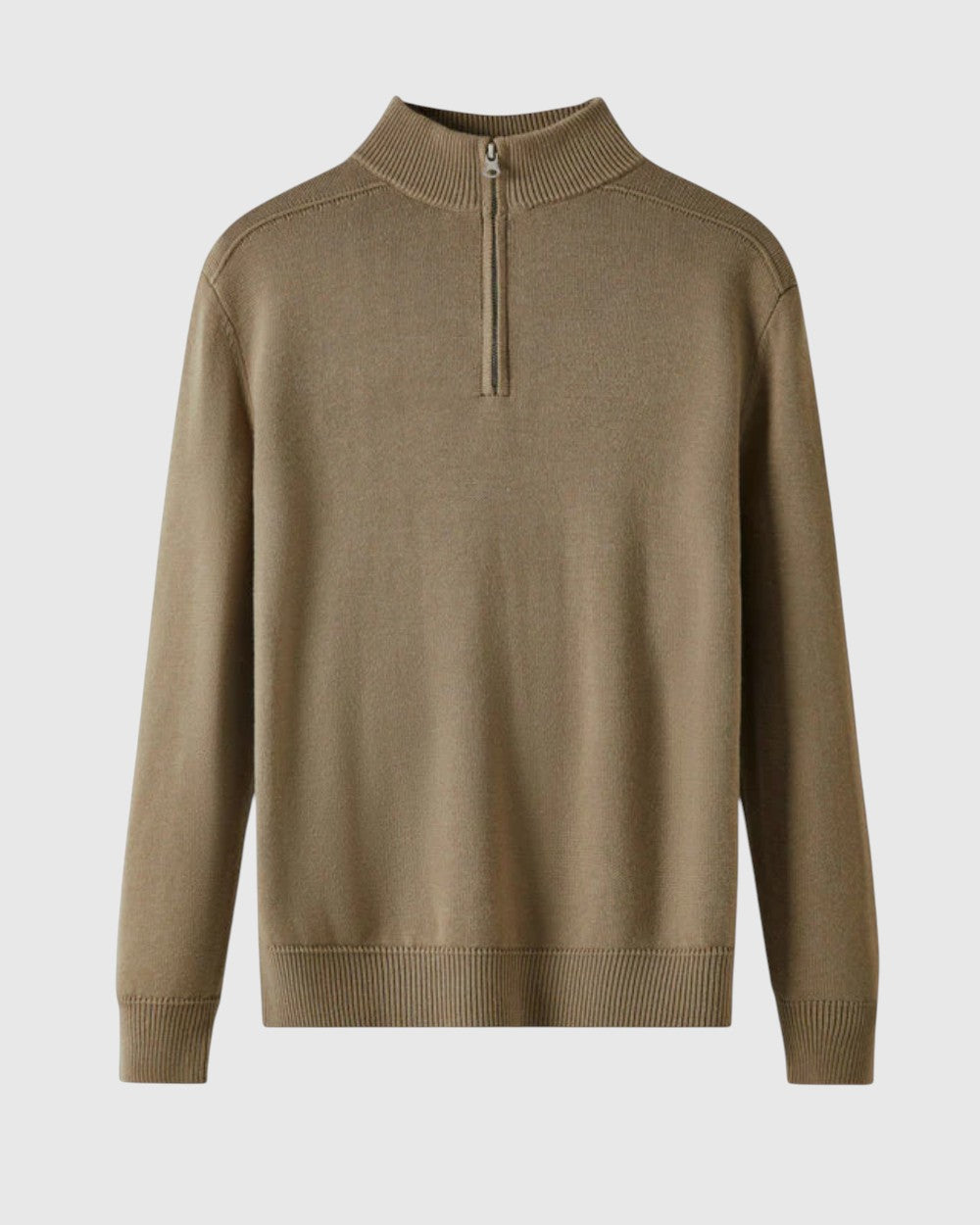 Libuše- Svetr s zipem z merino vlny Capri