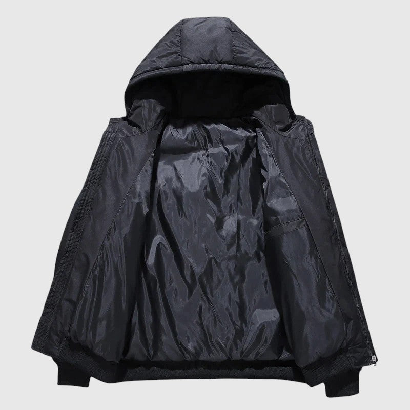 Josef - Prošívaná bunda s kapucí a odolnou úpravou