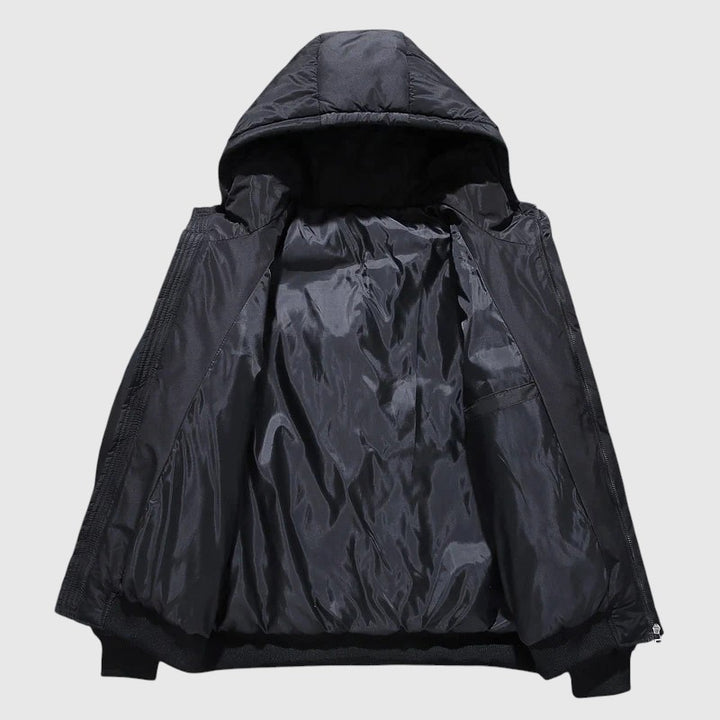 Josef - Prošívaná bunda s kapucí a odolnou úpravou