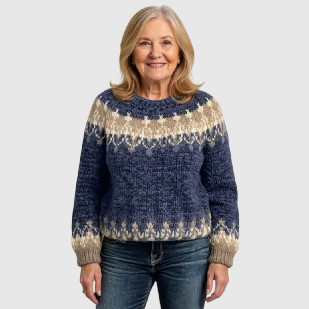 Samantha - Vintage islandský vlněný svetr