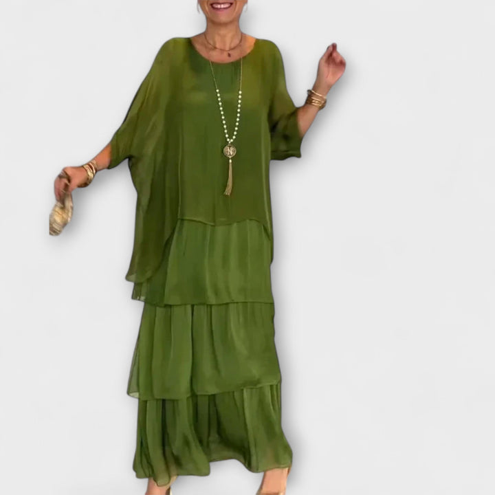 Evelyn - Elegantní šifonové šaty