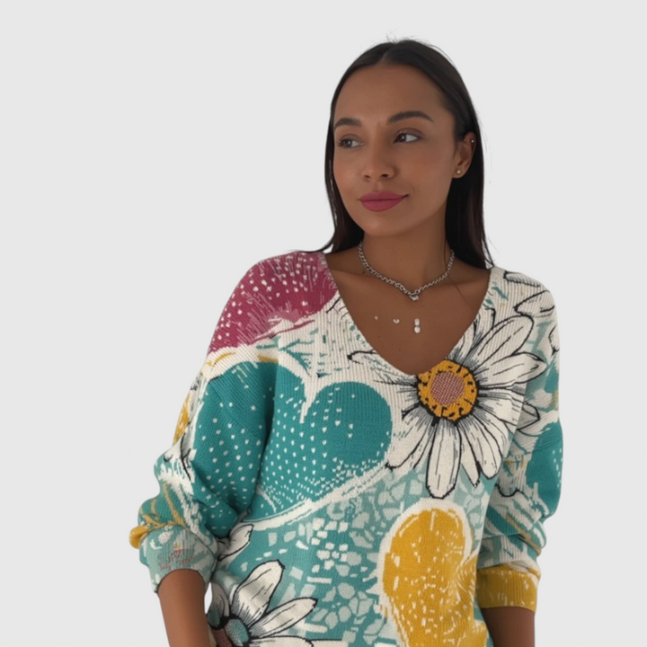 HELENE - Pulovr s V-výstřihem