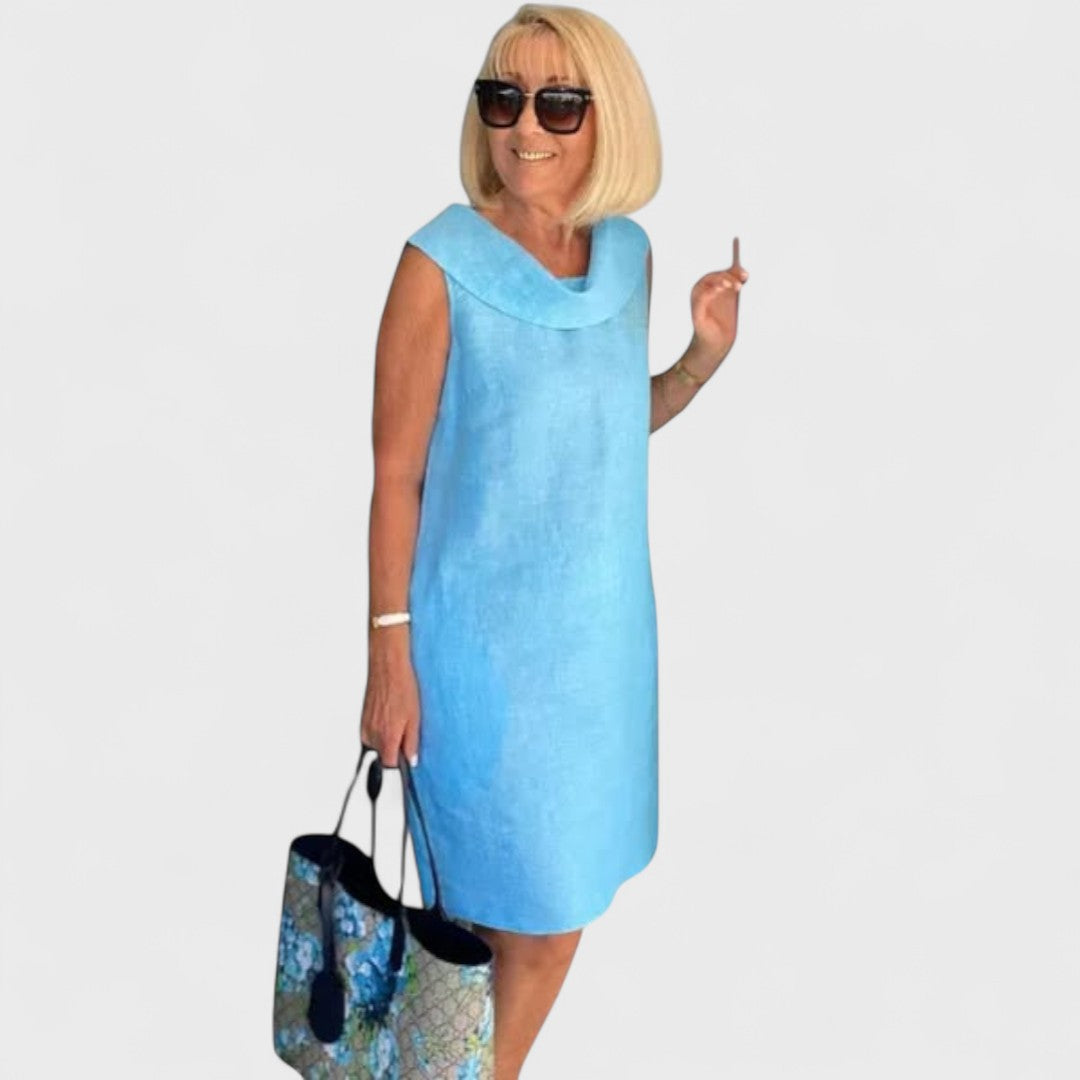 Perla - Šaty s Kulatým Výstřihem