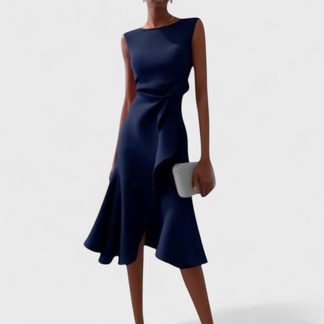 Andrea - Asymetrické šaty s elegantními sklady