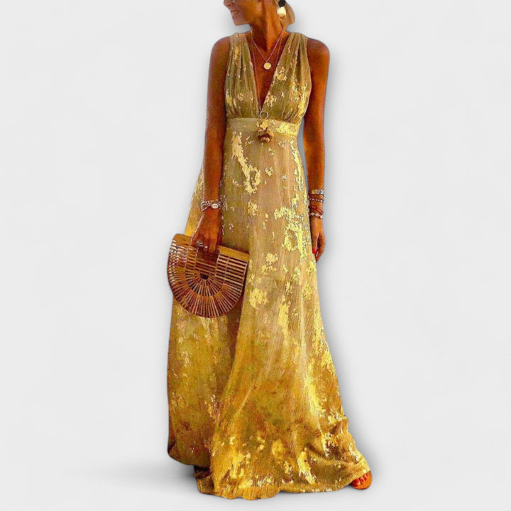 Plyšové šaty s V-výstřihem a detaily z flitrů