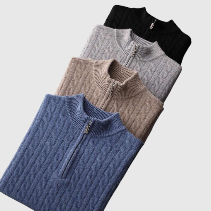 Libuše- Pletená polokošile z kašmíru Deneb