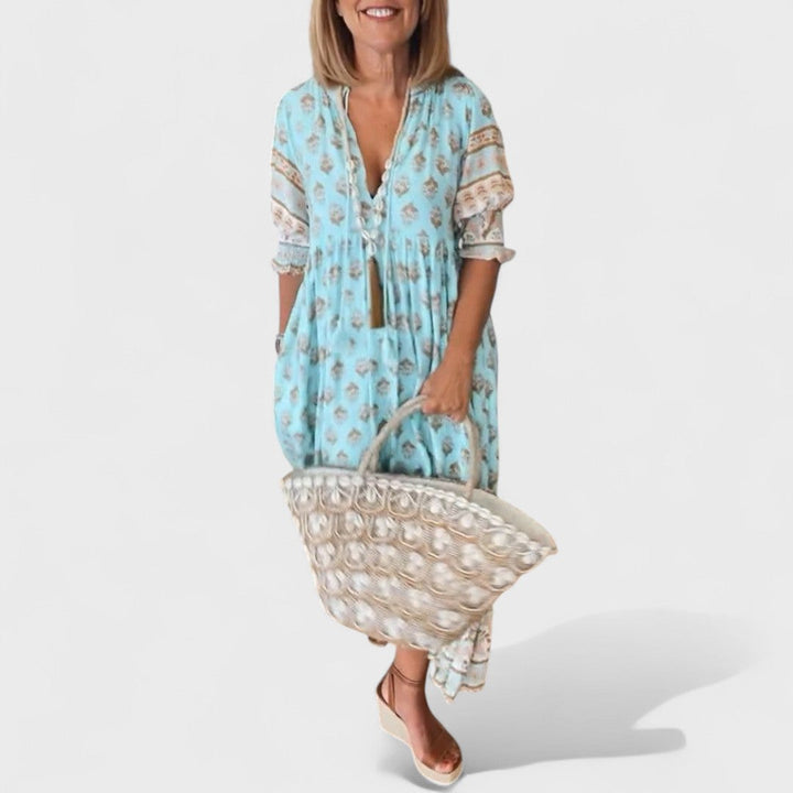 Hana - Elegantní Květinové Šaty