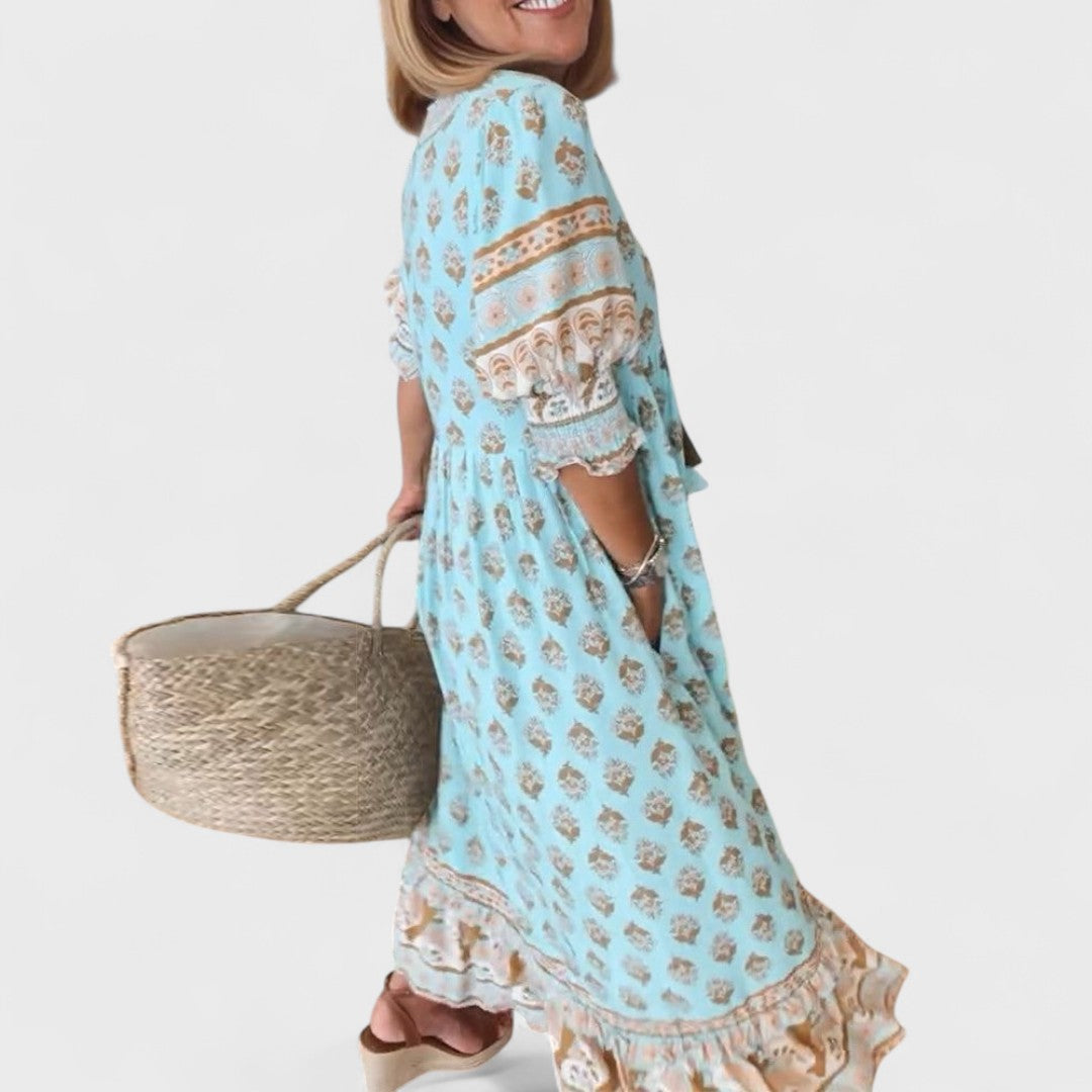 Hana - Elegantní Květinové Šaty