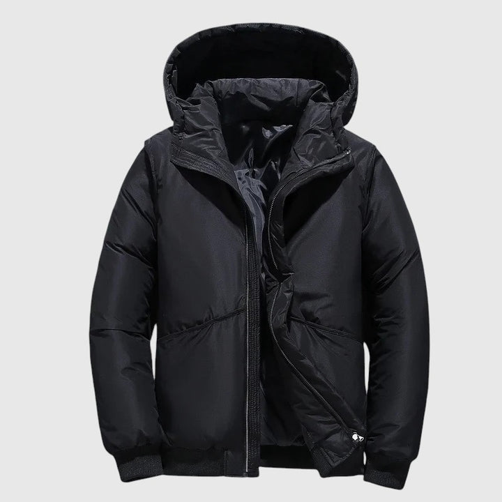 Josef - Prošívaná bunda s kapucí a odolnou úpravou