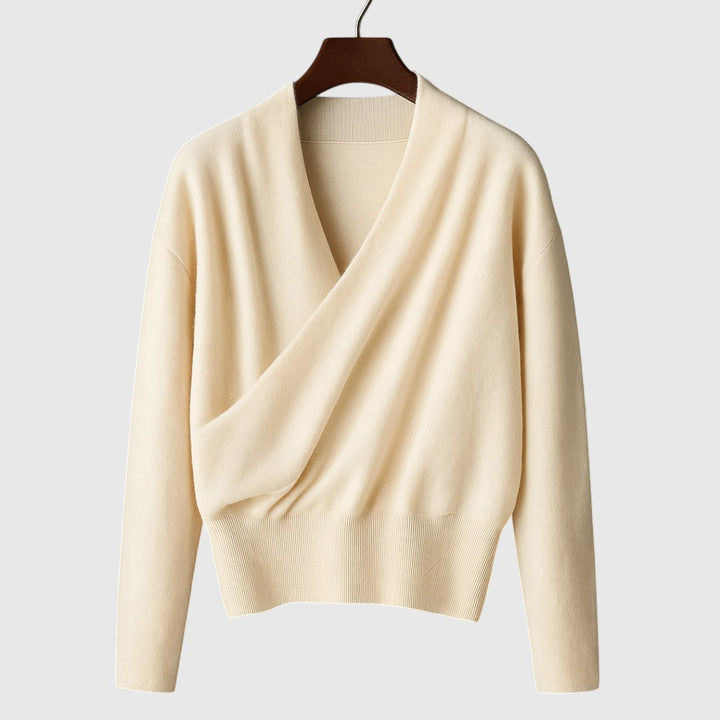 Elena – Zavinovací pletený svetr Premium