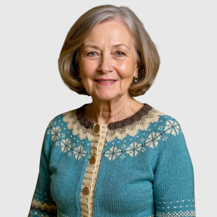 Allaira - Vintage islandský vlněný cardigan