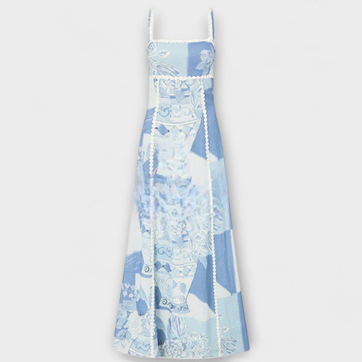 Terazza Ric Rac - Slip Flared Lněné Maxikabát