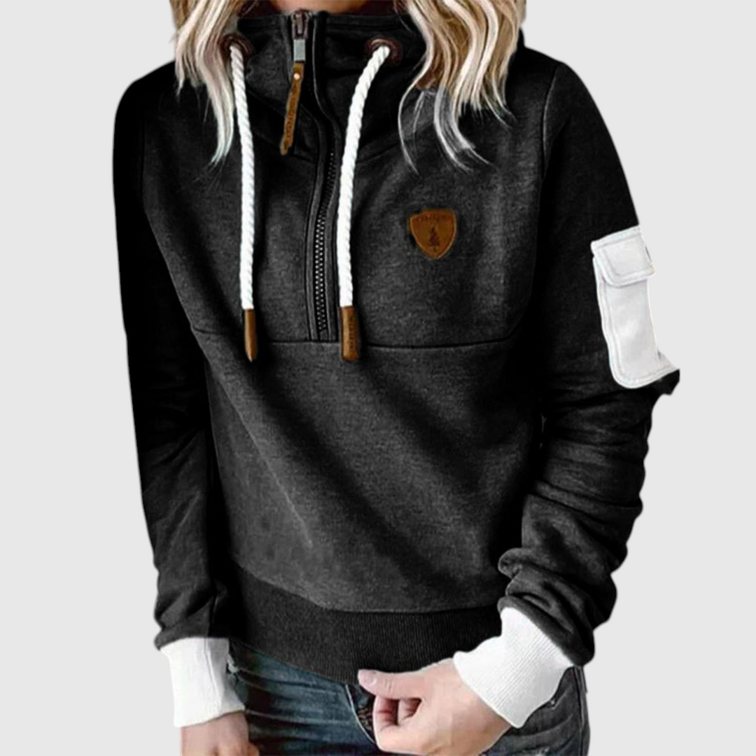 Andrea - Měkká mikina s kapucí