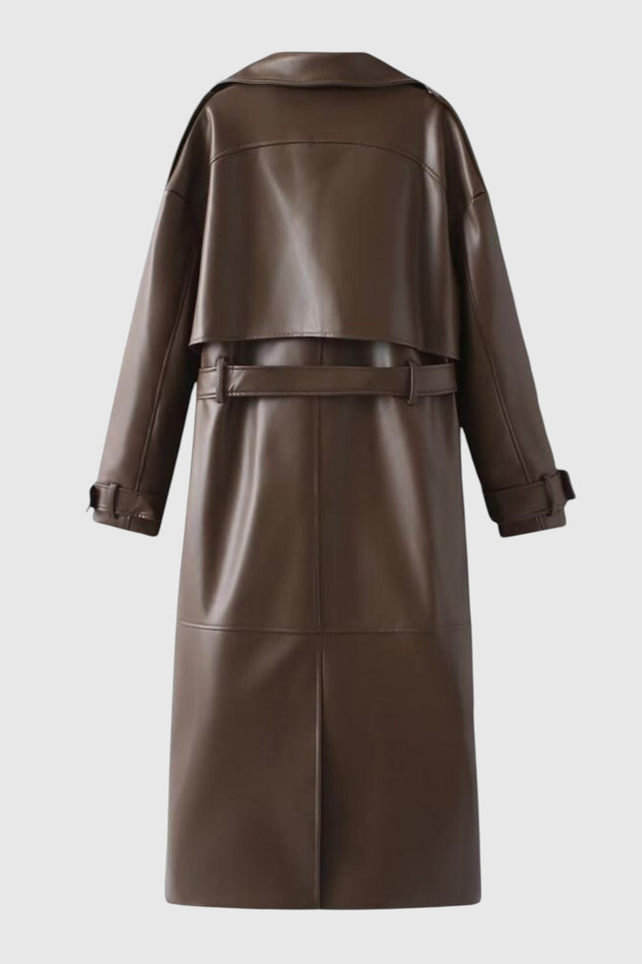 Zora – gabardénový kabát s páskem