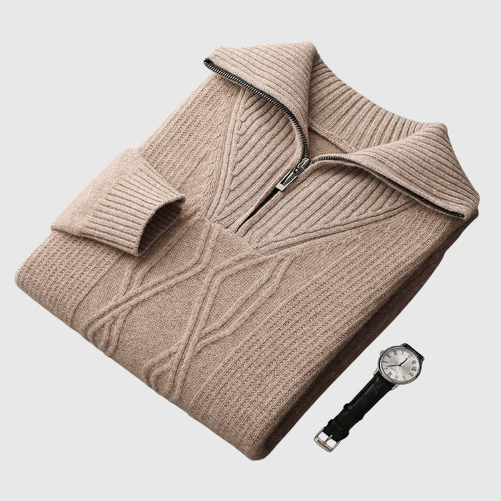 Libuše- Camisola s zipem Taranto Merino Wool