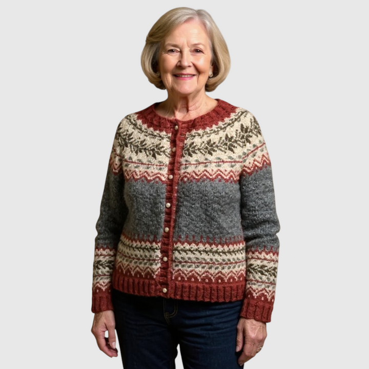 Atasha - Vintage islandský vlněný cardigan