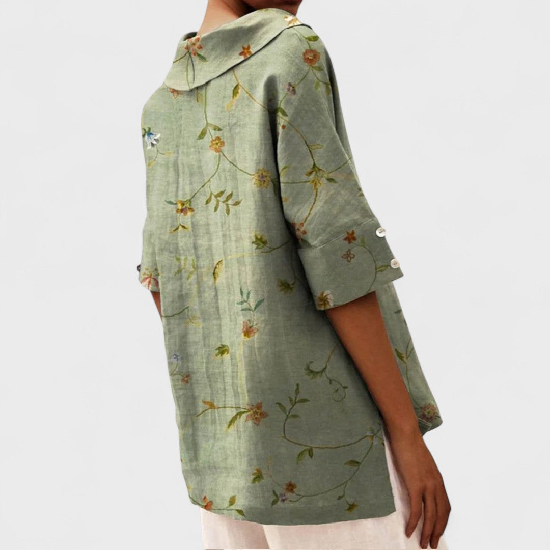 Krista - Elegantní blůza s výstřihem do V