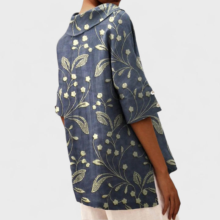 Krista - Elegantní blůza s výstřihem do V