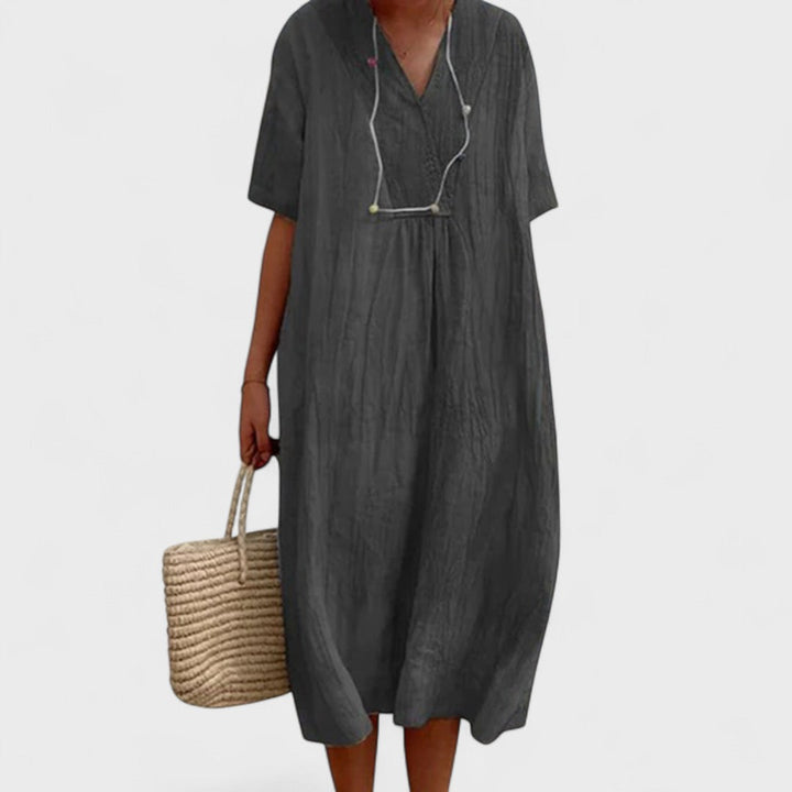 Karen – Midi šaty s volným střihem