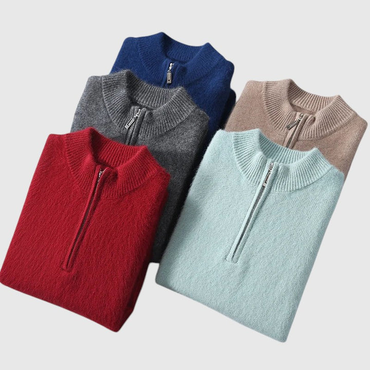 Libuše- Kardigan z kašmíru Genève se zipem