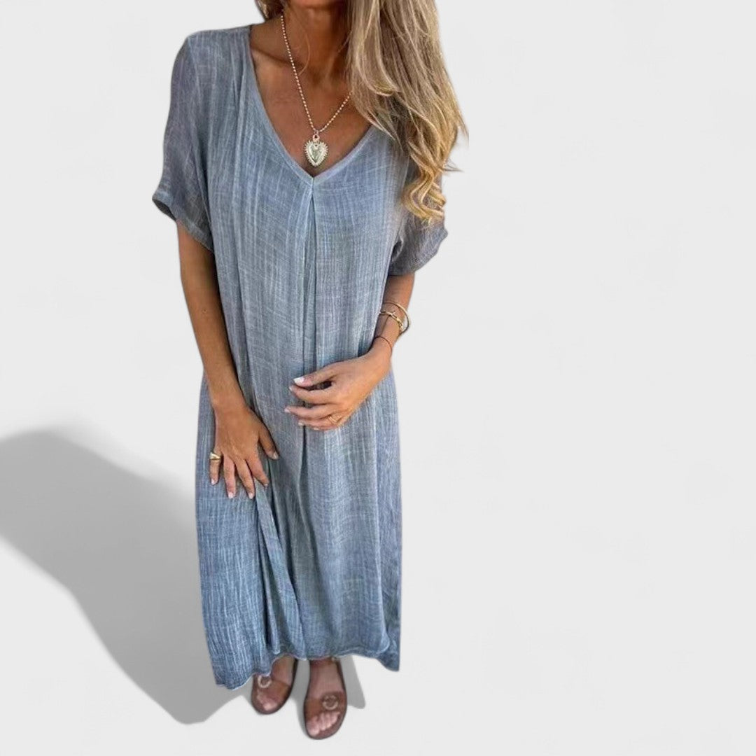 Ester - Šaty s V-výstřihem