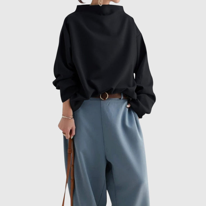 Gabriella - Elegantní pulovr s vysokým límcem