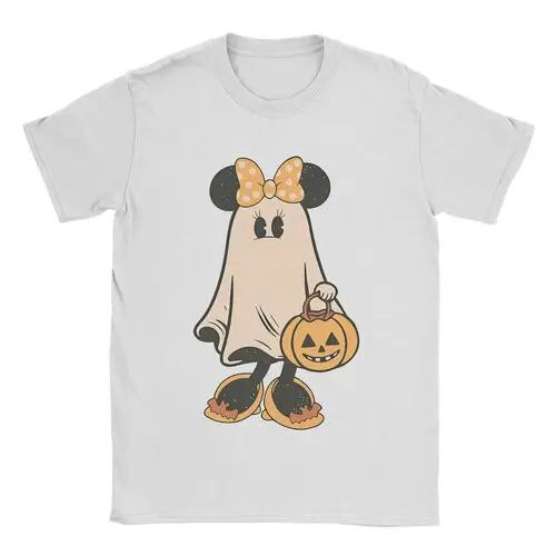 Retro Mickey Minnie Halloween párové trička Mickey Ghost Minnie Ghost tričko Strašidelná sezóna tričko Disney Halloween