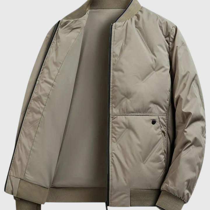 Lorenzo - Prošívaná neutrální bomber bunda s městským nádechem