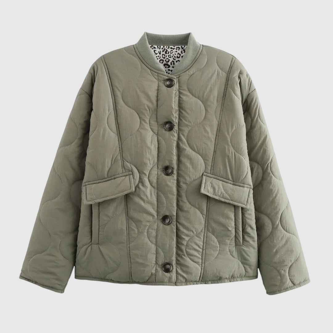 Noémie - Elegantní bunda s leopardími detaily