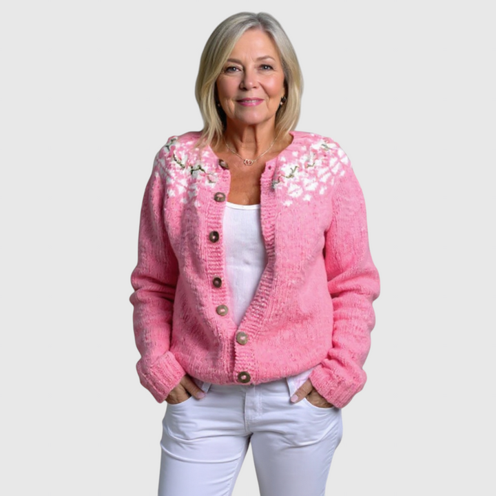 Vivian - Vintage islandský vlněný cardigan