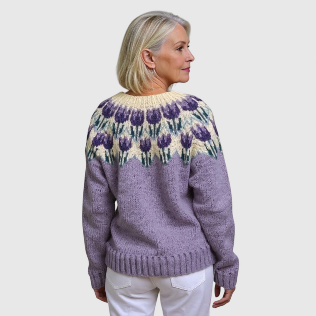 Josephine - Vintage islandský vlněný kardigan