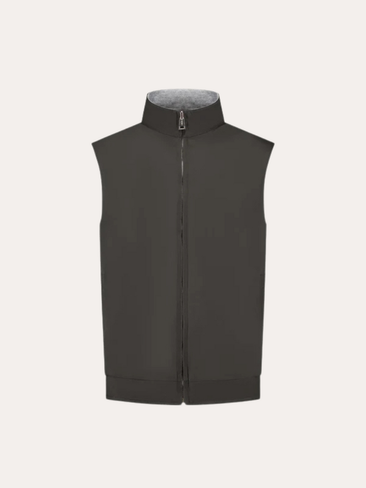 Oboustranný městský bodywarmer - Černý