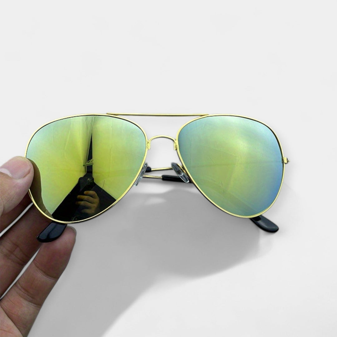 Retro Brýle se Zrcadlovými Skly