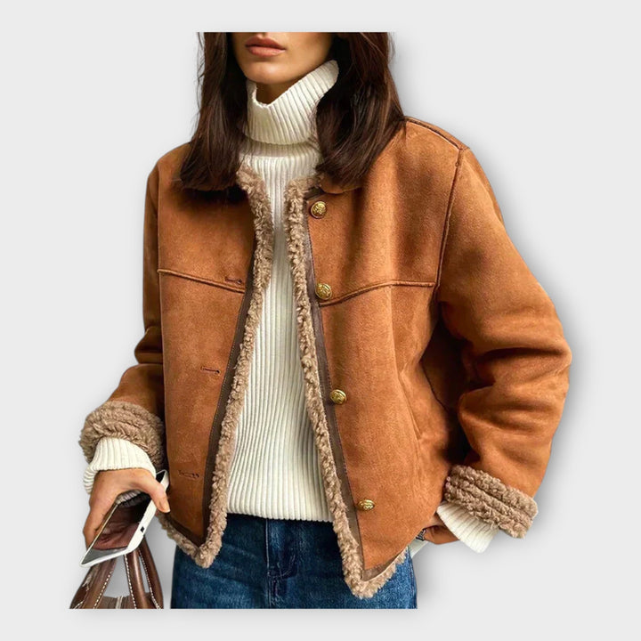 Elegantní kožená bunda s teplou podšívkou a nadčasovým stylem