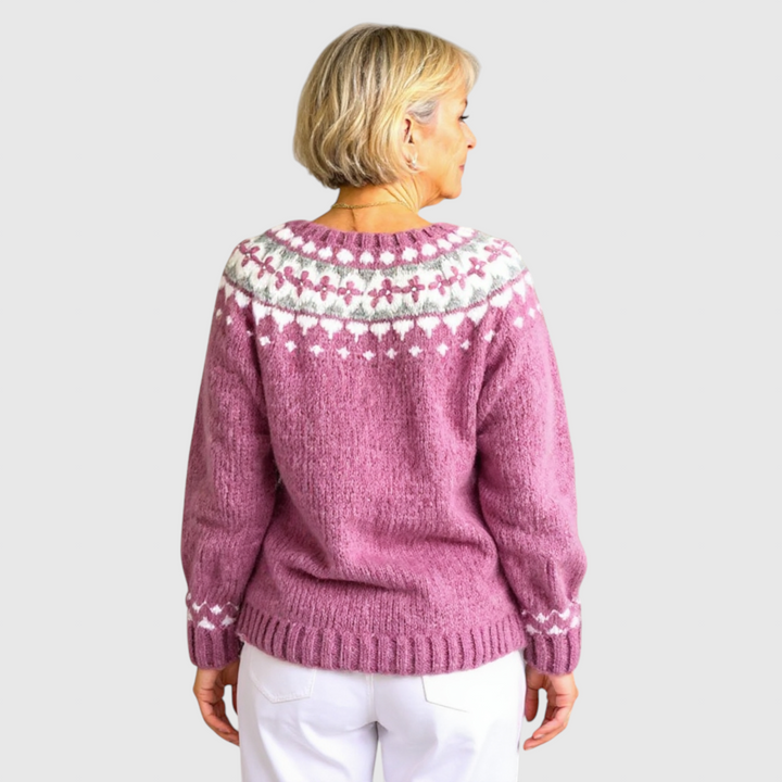 Maya - Vintage islandský vlněný kardigan