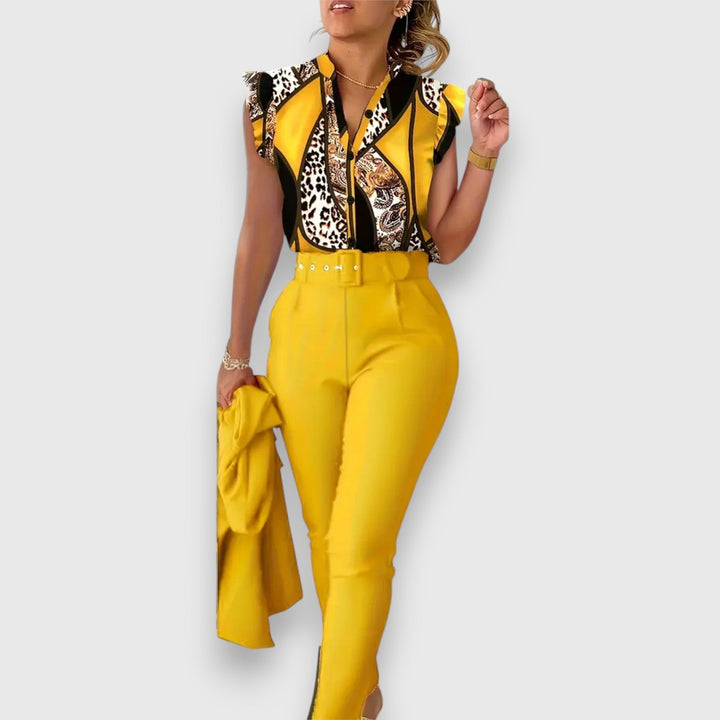 Sada dvou kusů s moderním leopardím vzorem