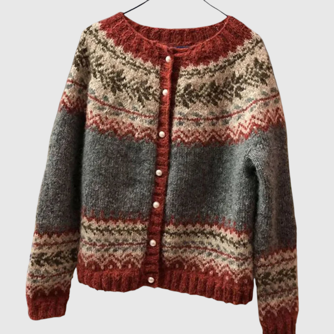 Atasha - Vintage islandský vlněný cardigan