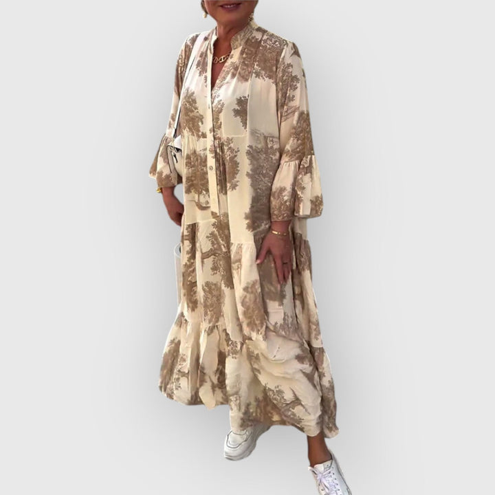 Vendula - Maxi Šaty s Květinami