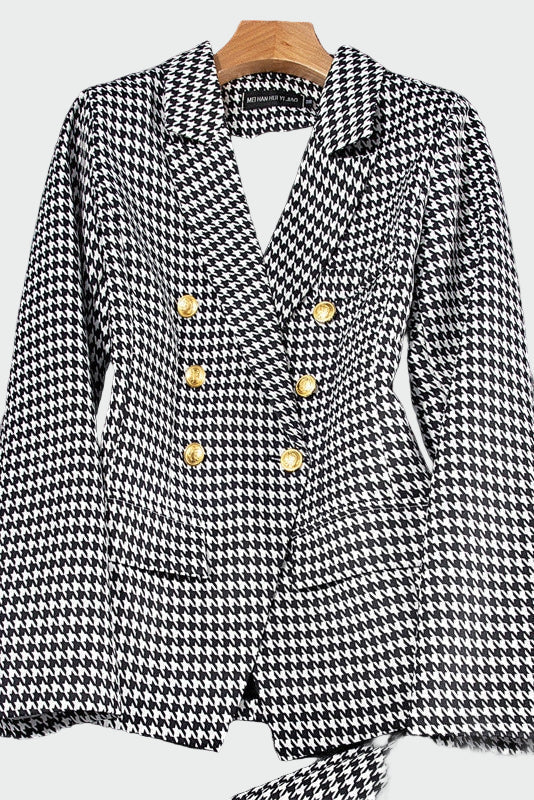 LIBUŠE-Elegantní kabát černý